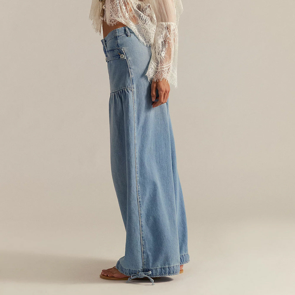 Casual Jeans For Women Loose Mid Waist Straight