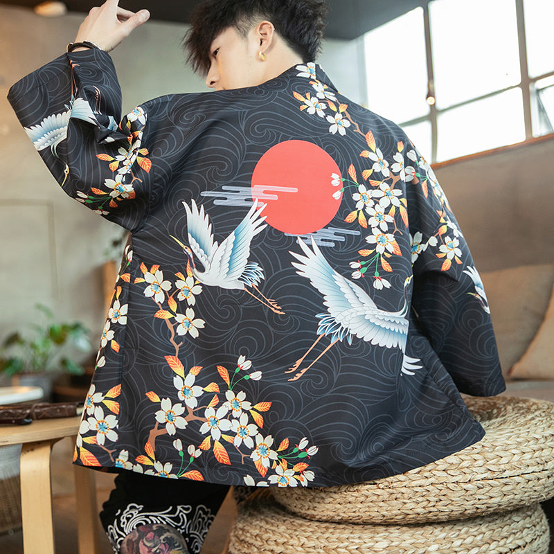 Chinese Tang Costume Improved Hanfu Men's Robe Coat