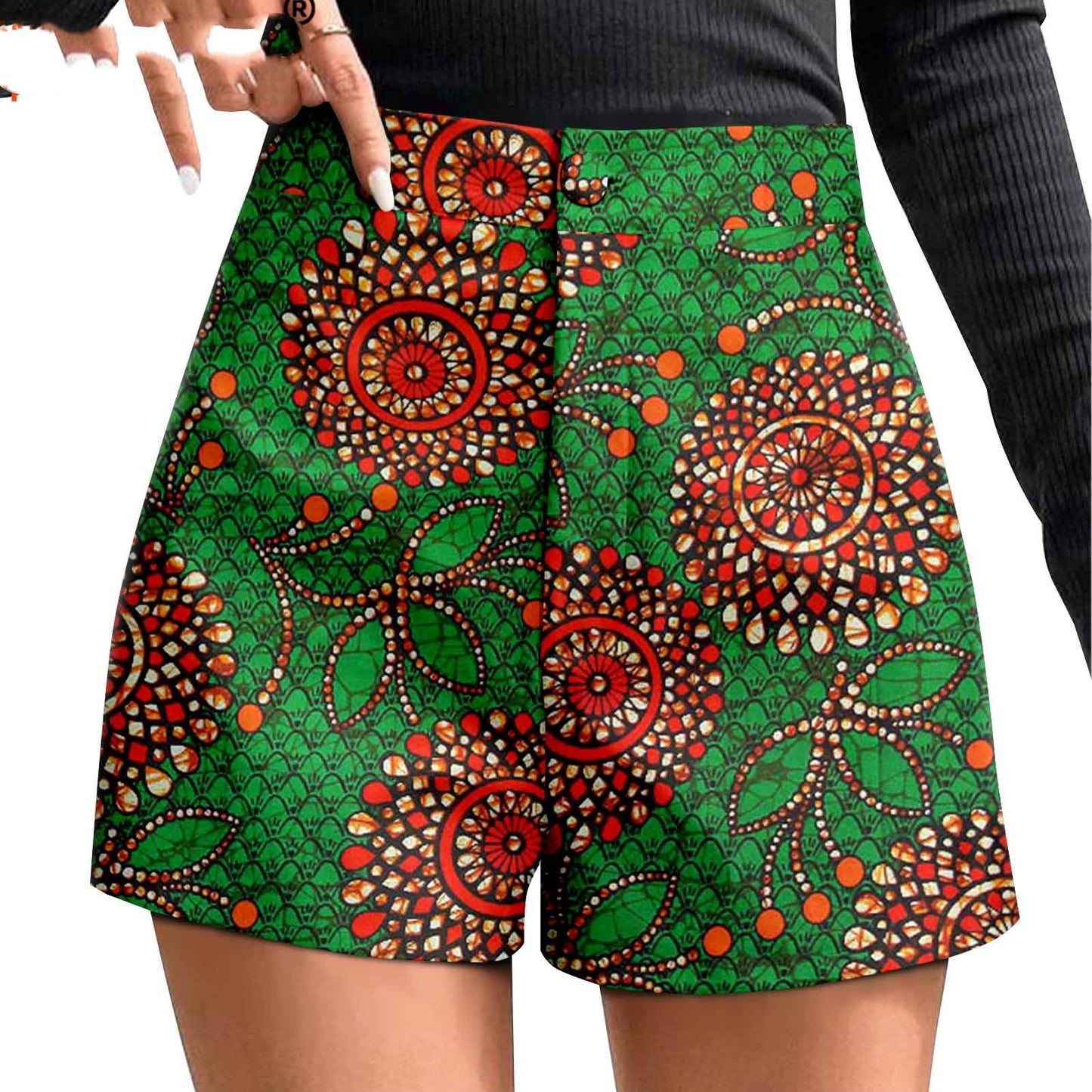 Duplex Printing Batik Shorts