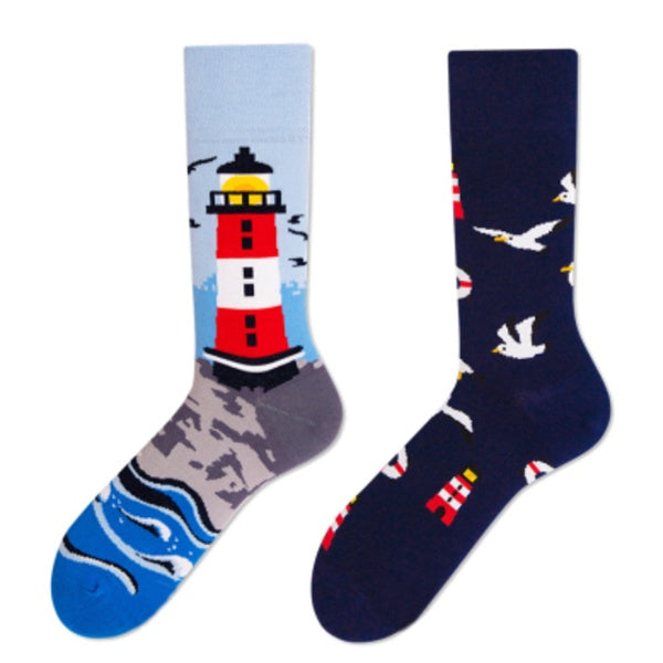 Asymmetric AB socks