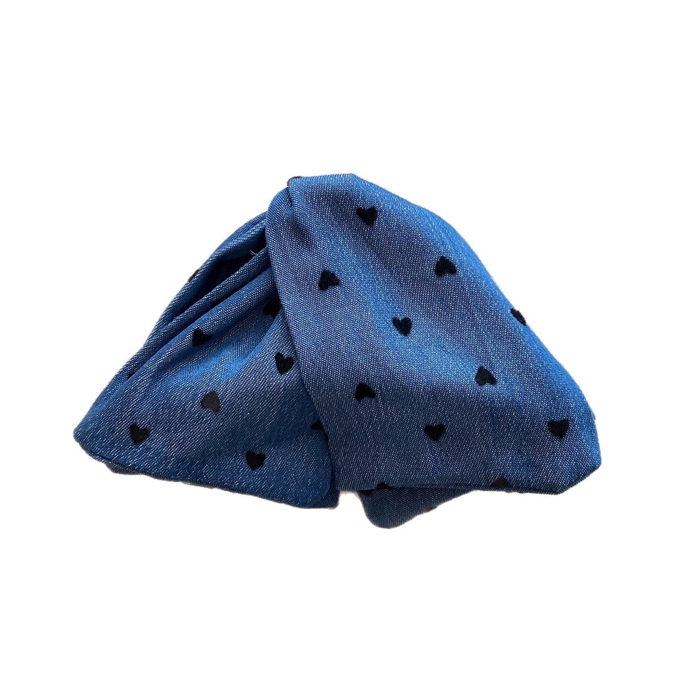 Love Denim Bow Triangle Grip Sense Of Atmosphere