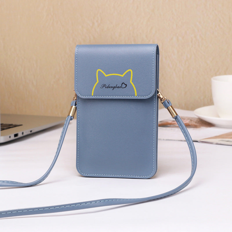 Crossbody-taske til telefon med touchskærm