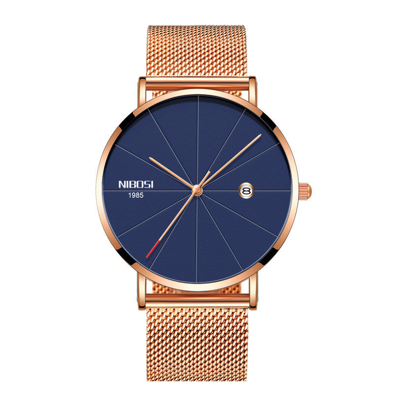 Couple mesh belt casual quartz watch