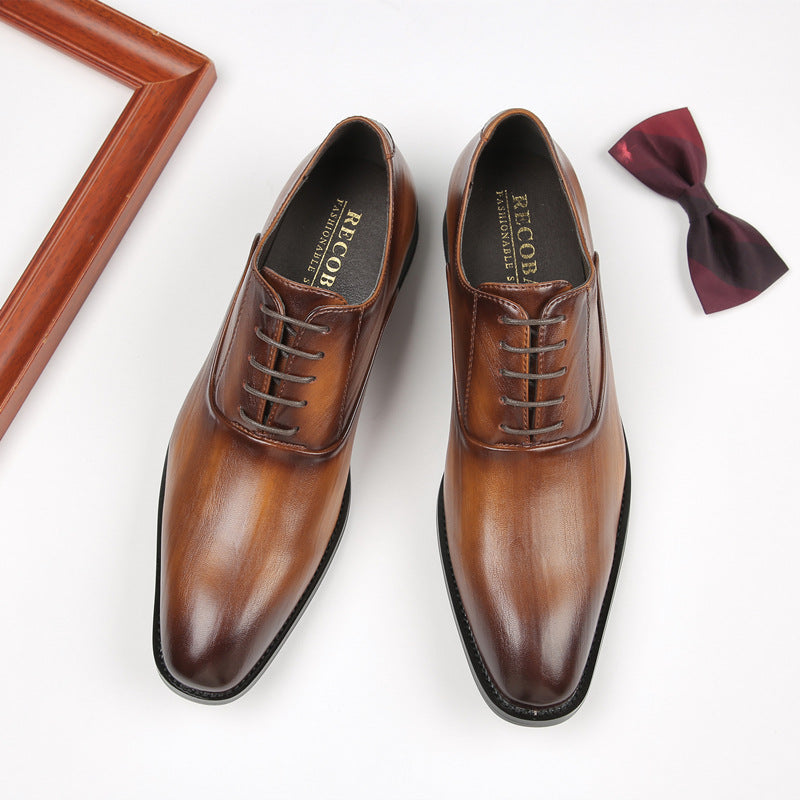 Men's Gentleman Youth Wedding Simple Single Shoes
