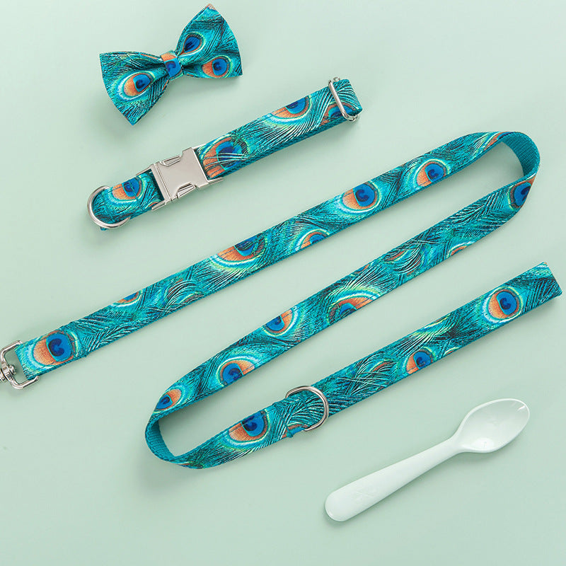 Custom Lettering Dog Collar Print Personality Suit