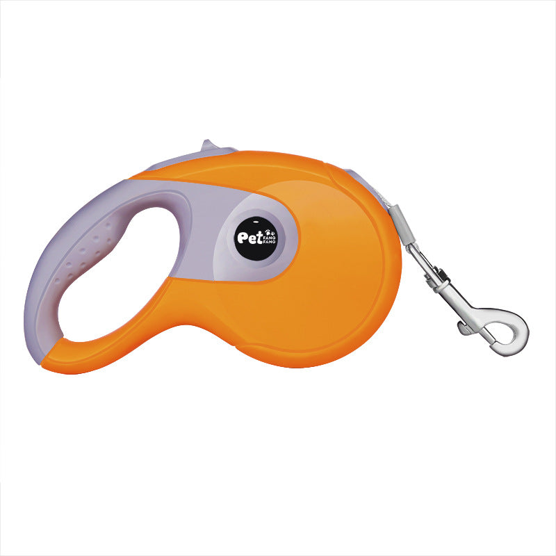 The factory sells high-end dog walking rope rope glue, skid proof dog leash and pet automatic telescopic traction rope