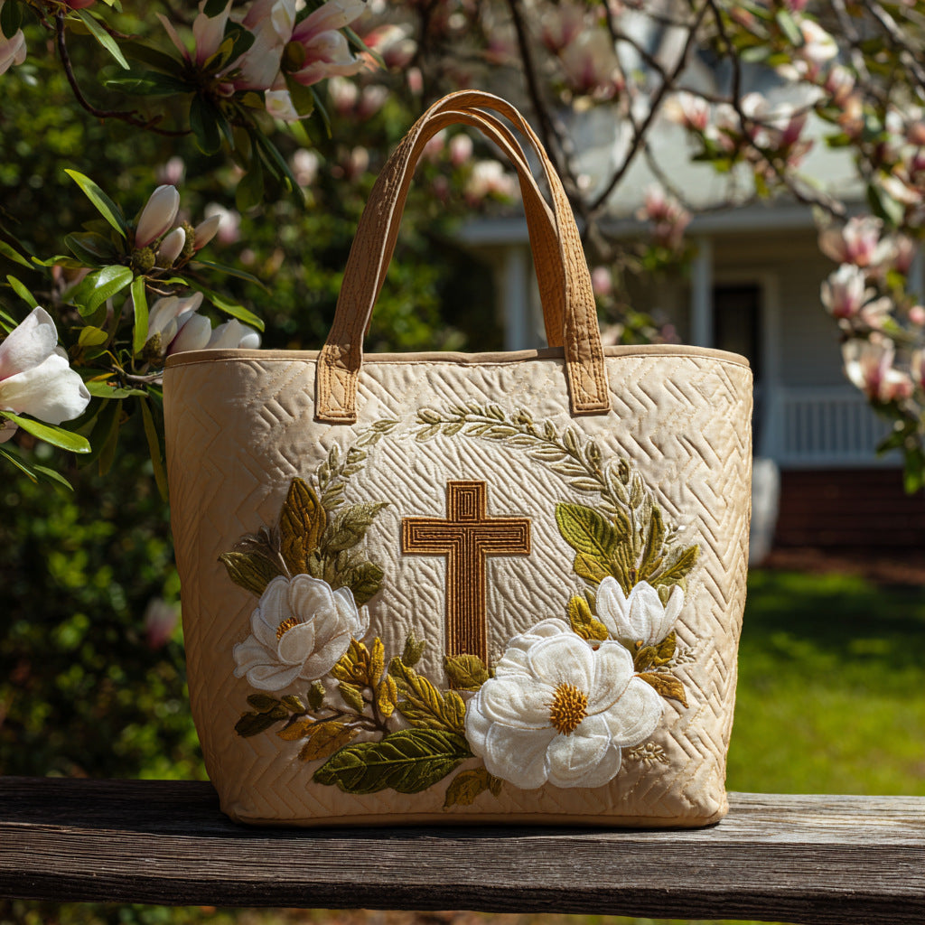 New Digital-print Tote Bag With A Personalized Floral Design In Canvas