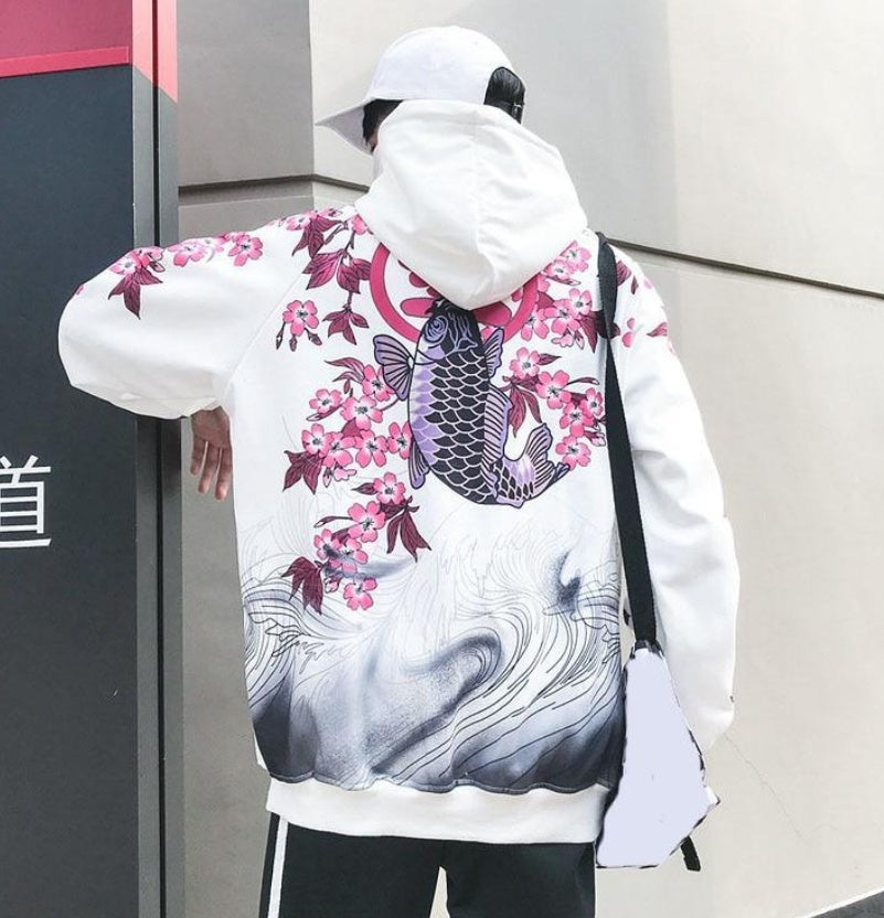 Sweater hooded boys Korean version of the trend loose jacket