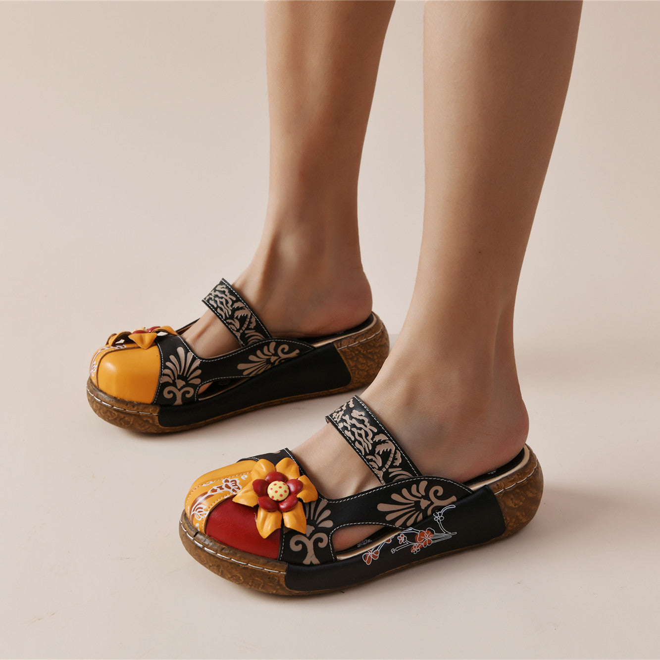 Casual Flower Handmade Women's Slippers