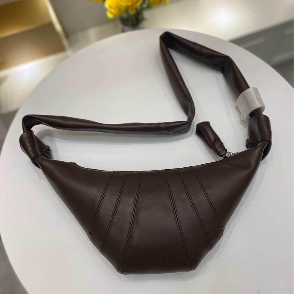 Women's Leather Armpit Retro Soft Chest Bag