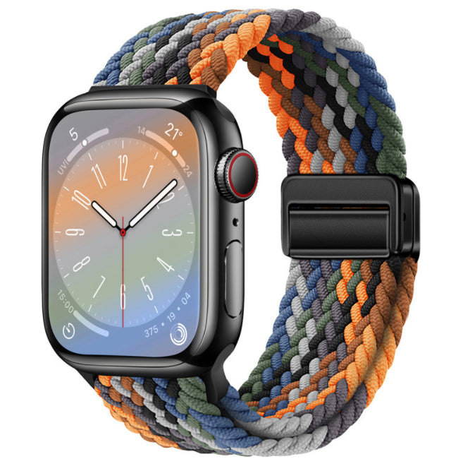 Magnetic Buckle Woven Loop Integrated Strap