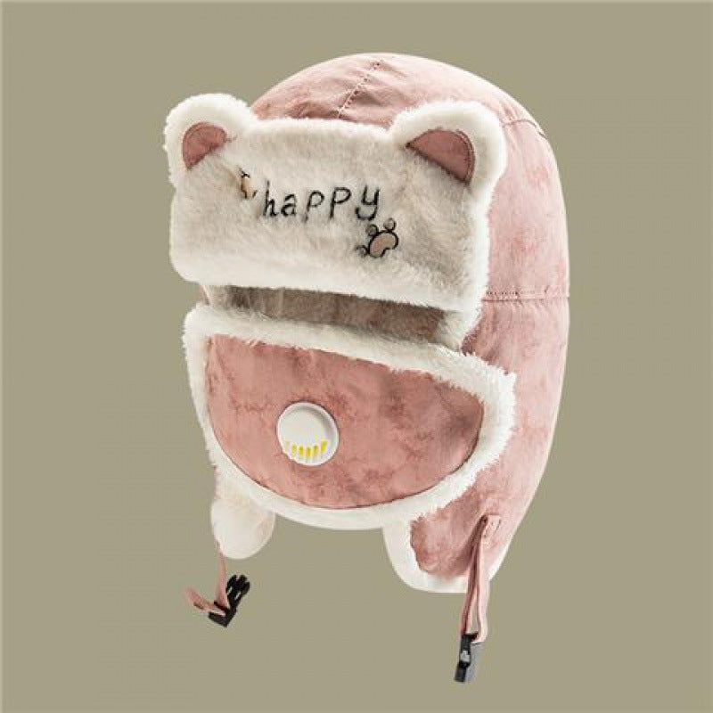 Women's Winter Cycling Warm Windproof Pullover Hat