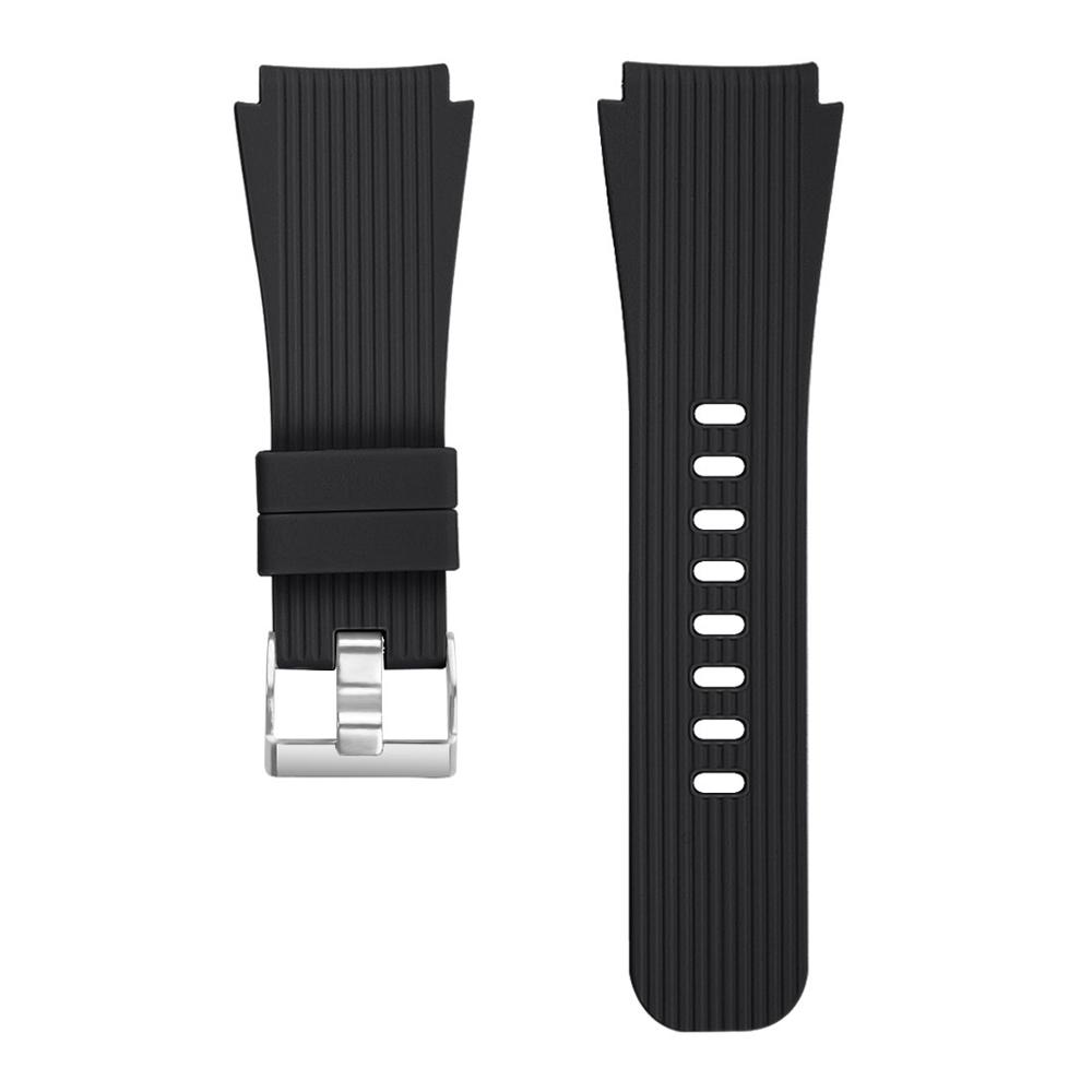 Straight Grain Silicone Sports Watchband Wristband