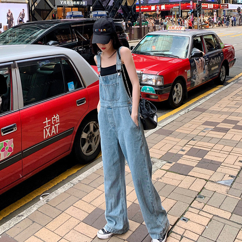 Straight high waist jumpsuit