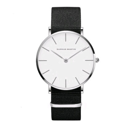 ladies simple watch waterproof Korean white belt student watch 36mm