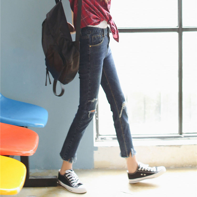 Slim-fit flared cropped pants