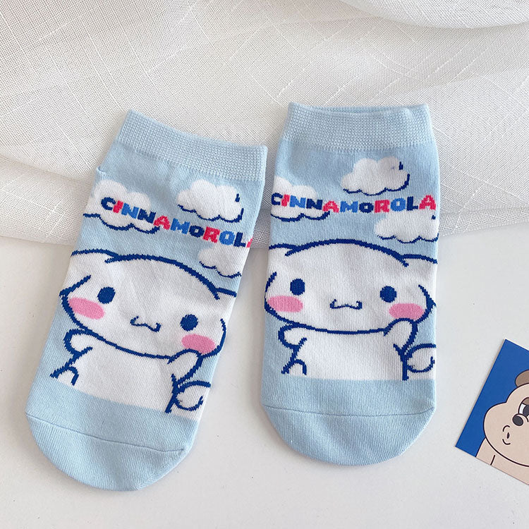 Lady cartoon dog socks