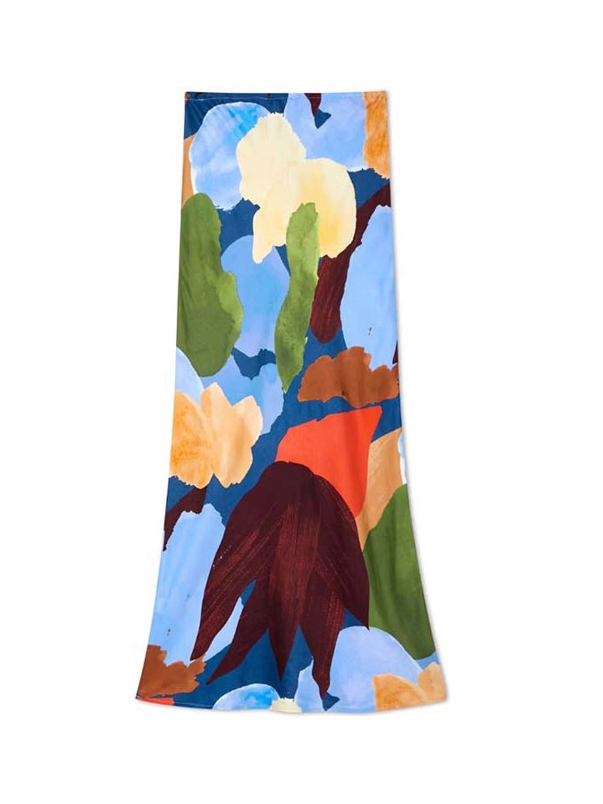 Printed Elastic Waistband Fashionable And Casual