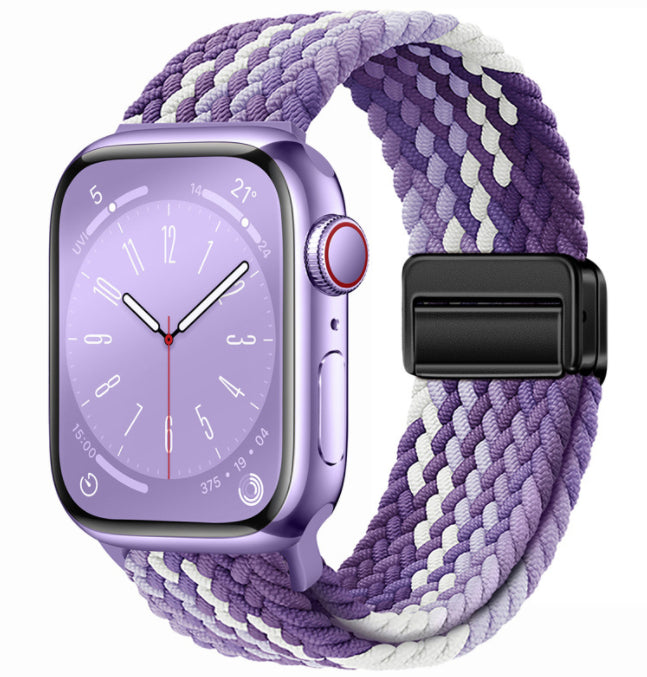 Magnetic Buckle Woven Loop Integrated Strap