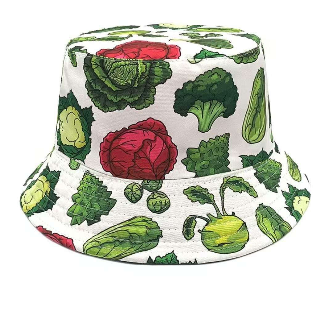 Creative Pattern Series Double-sided Wear Sunshade Breathable Bucket Hat