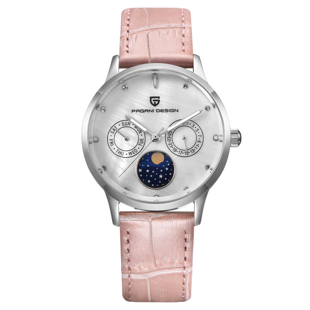 New Pink Band Quartz Women's Watch