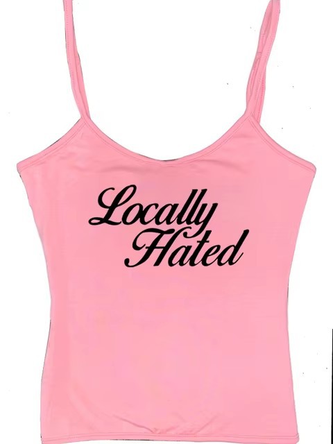 Hot Girl Letter Print Vest Sling Women