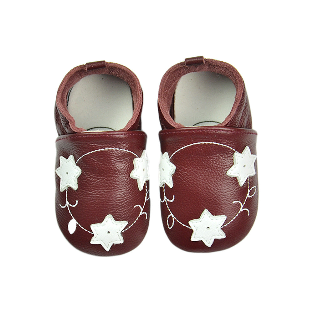 Baby's Cow Hide Shoes Soft Bottom Toddler