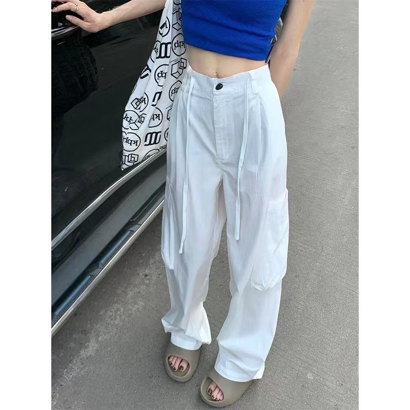 New Simple Harajuku Style Sports Pants Women's High Waist Show Thin