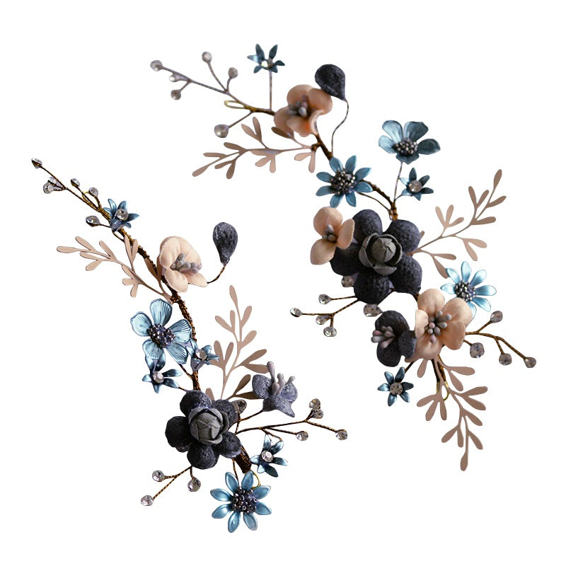 Retro European Style Rhinestone Alloy Flower Headwear