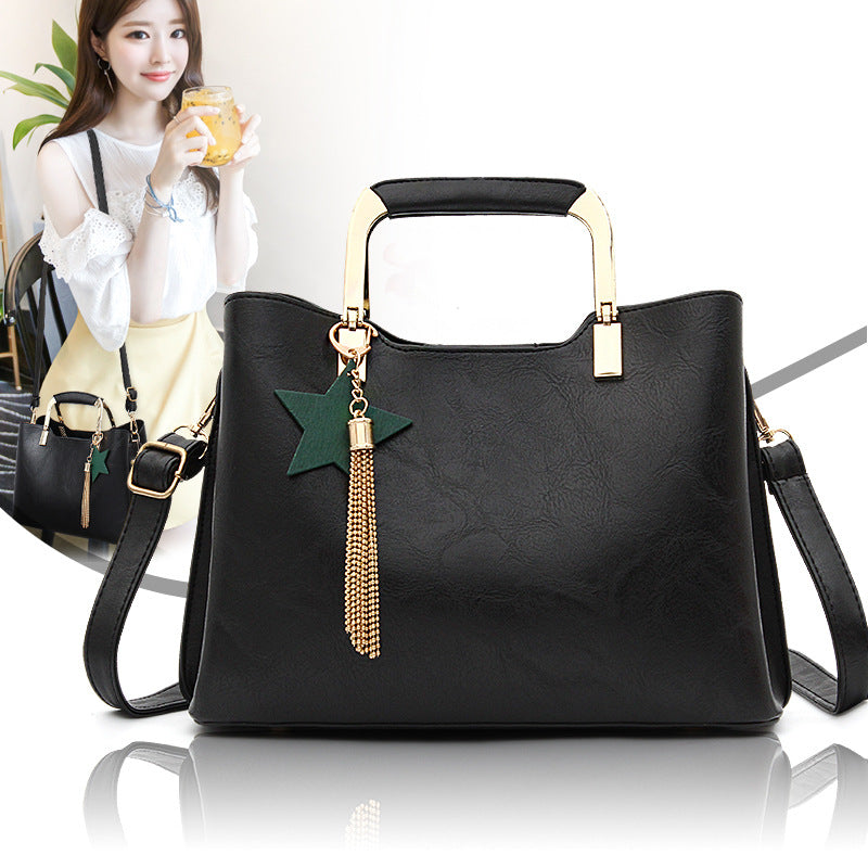 new handbag Korean Fashion Shoulder Bag Messenger Bag Handbag tassel PU package factory direct sales