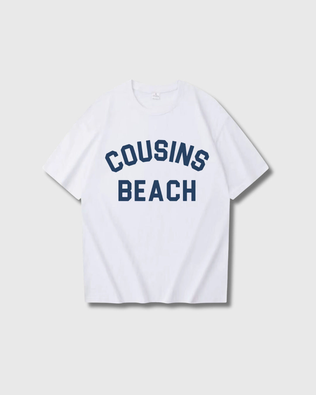 Kvinders kortærmet T-shirt med rund hals og bogstavprint
