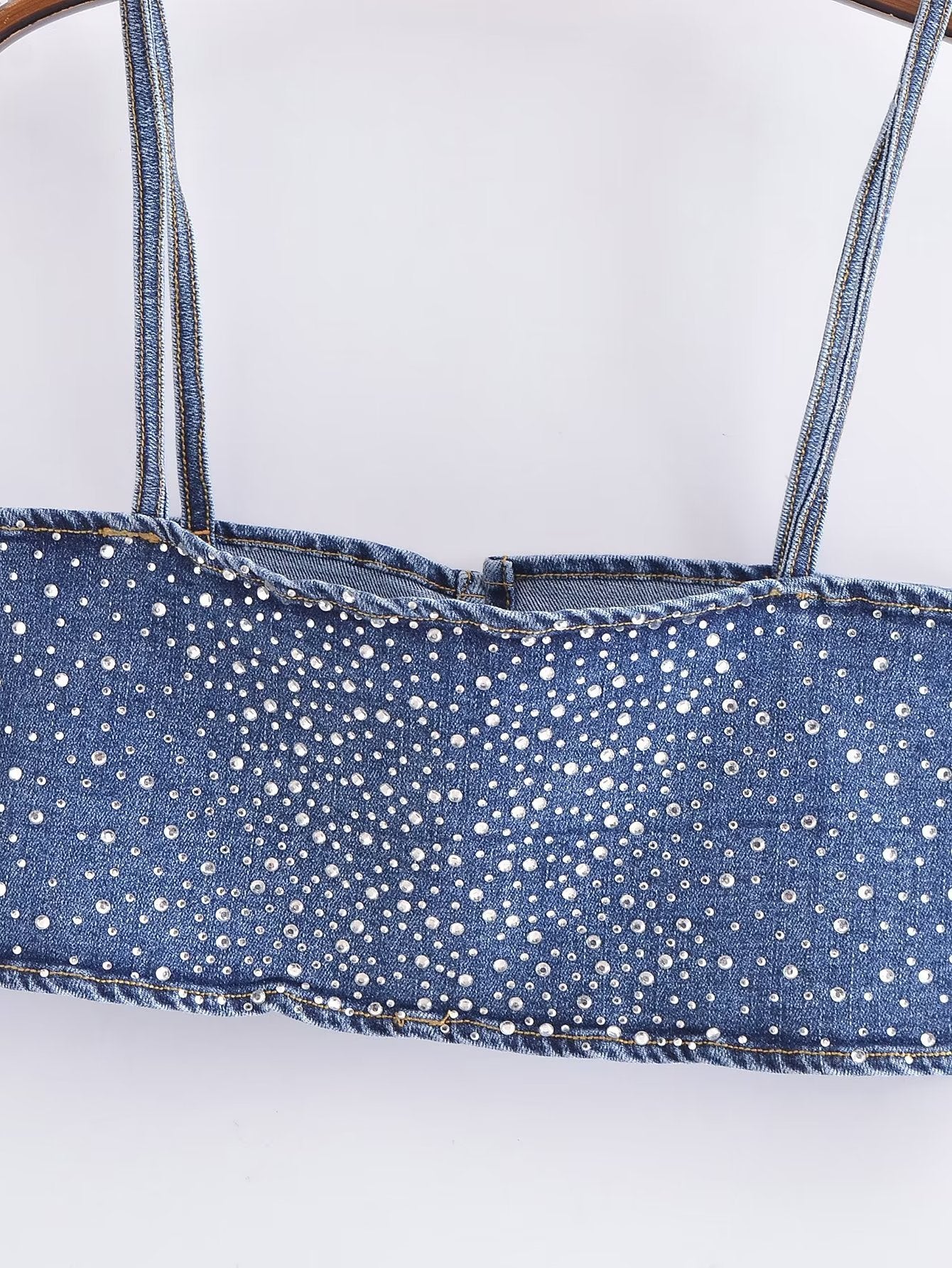 Hot Drill Elastic Wash Cowgirl Sling