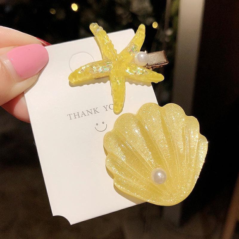 Ocean Shell Starfish Barrettes