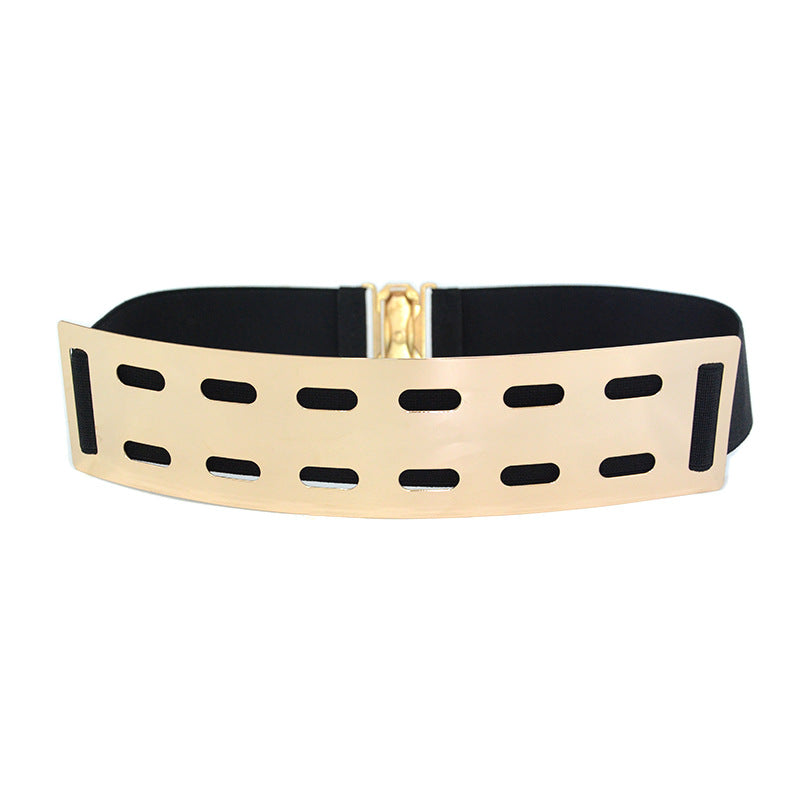Europe And America Hot Selling Fashion Sequin Mirror Metal Belt
