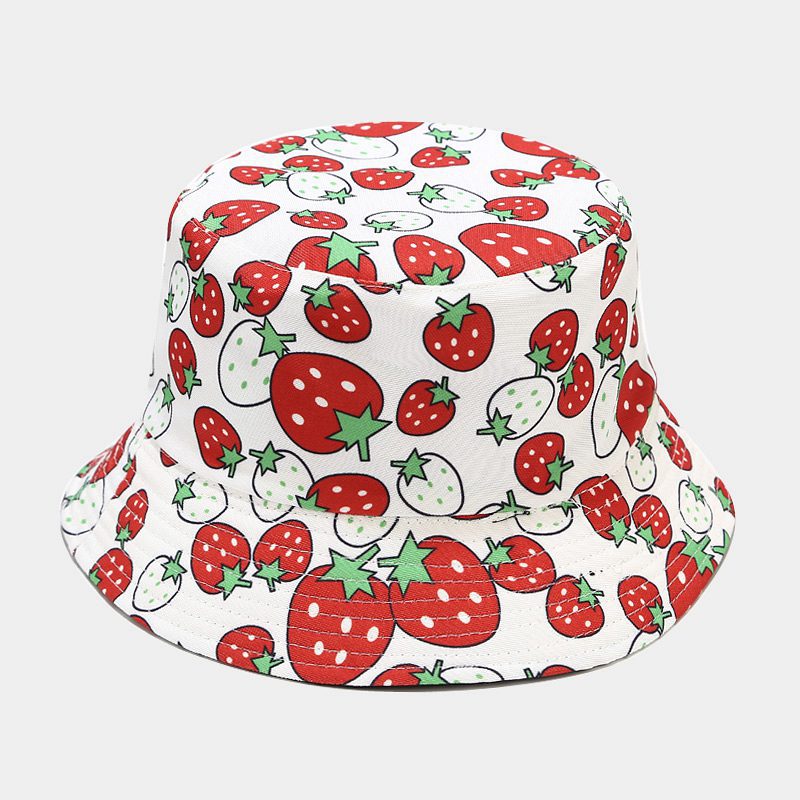 Fruit Pattern Bucket Hat Men And Women Outdoor Casual Sun Hat