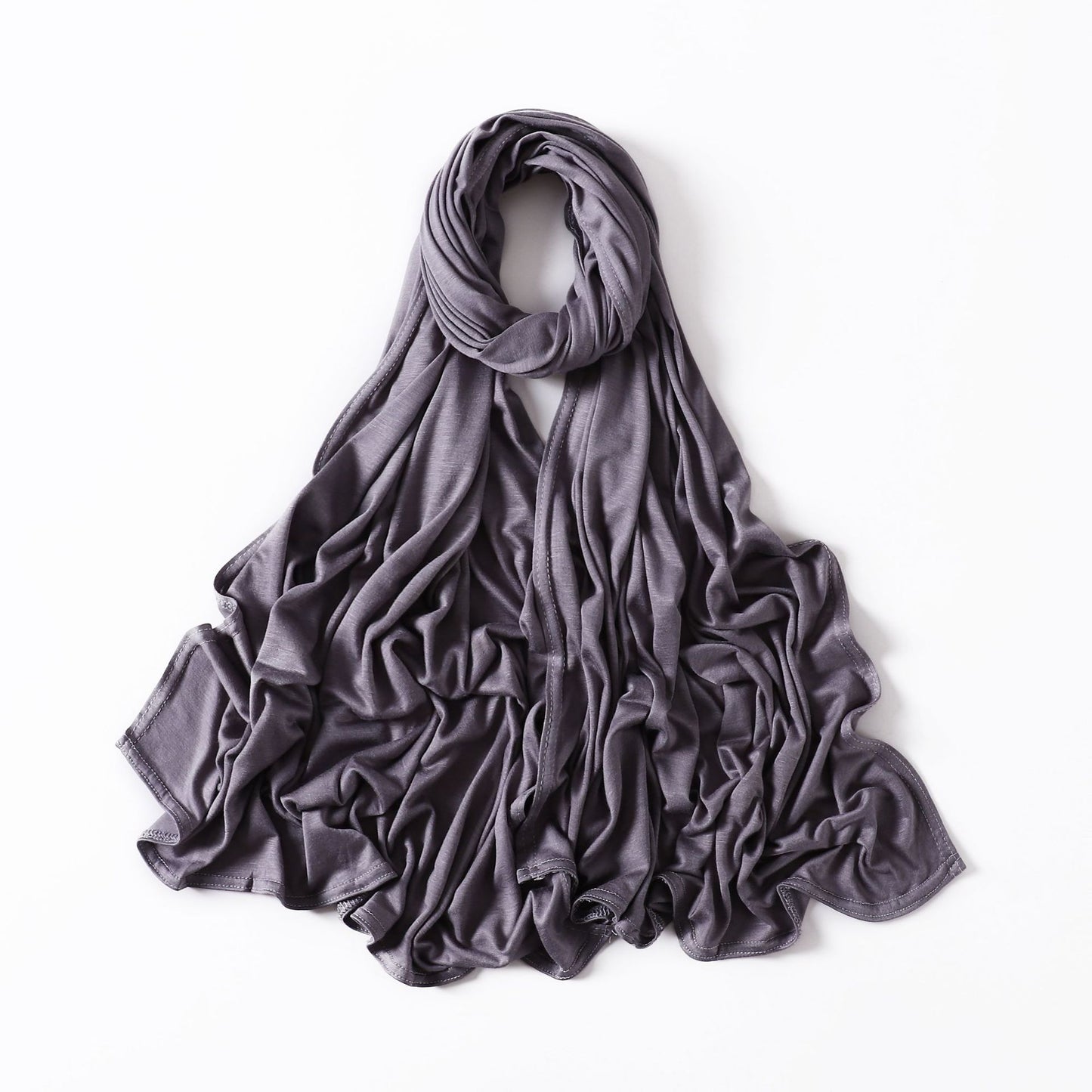 35 Colors Malaysia Pure Color Modal Curling Mercerized Cotton Scarf