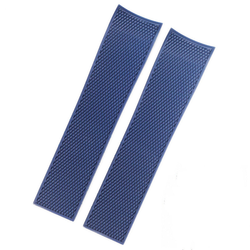 Men's sports diving silicone rubber watch strap