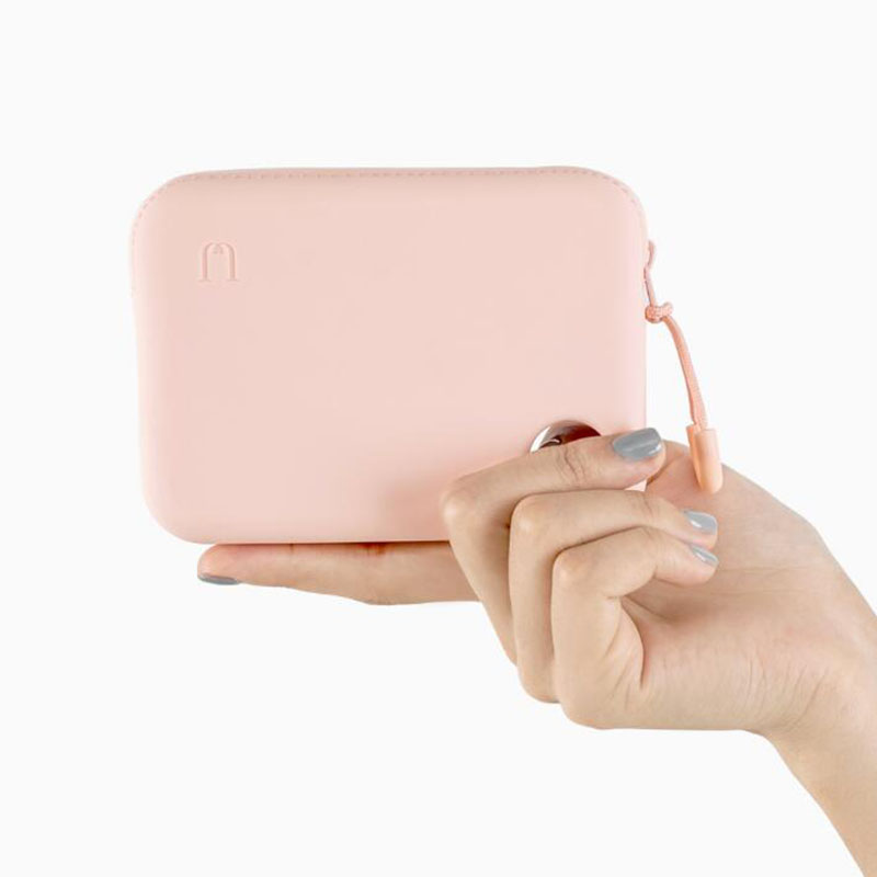 Xiaomi Mijia Silicone Portable Zippered Storage Pouch Bag Handbag Wallet Lightweight w/ Hand Strap