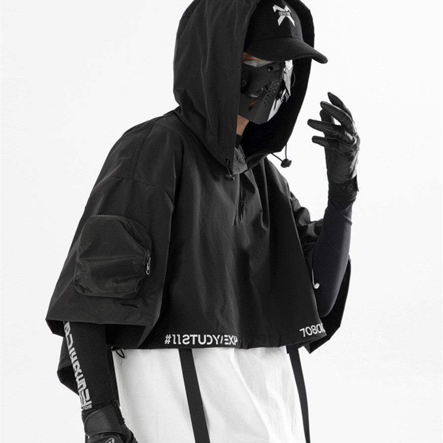 Hooded Shawl Men's Loose Casual Hip Hop Tide Brand Top