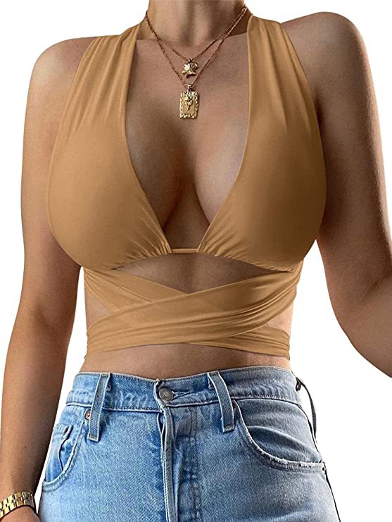 Strap Tube Top Short Vest Slim Fit Women's Cropped Top