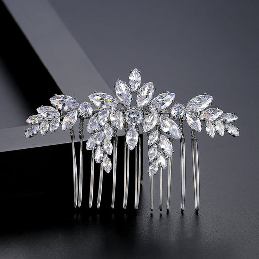 Bridal Suit Copper Inlaid Zircon Hair Accessories
