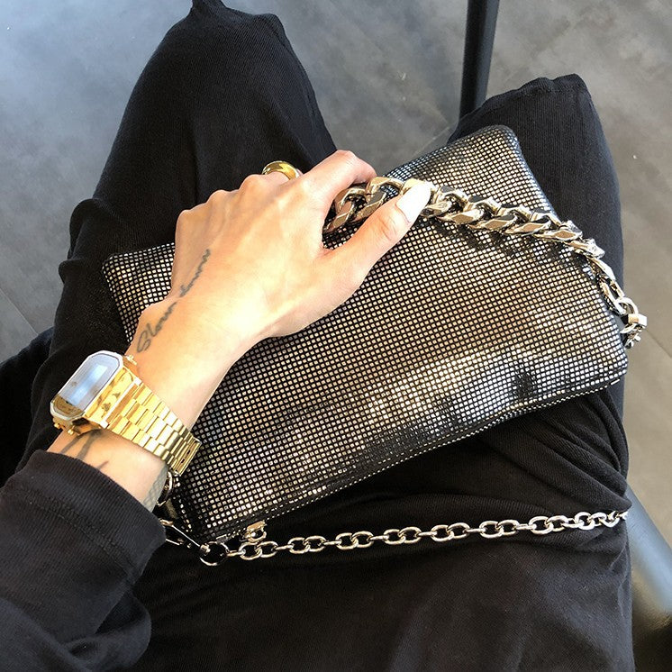 Joker glitter underarm bag
