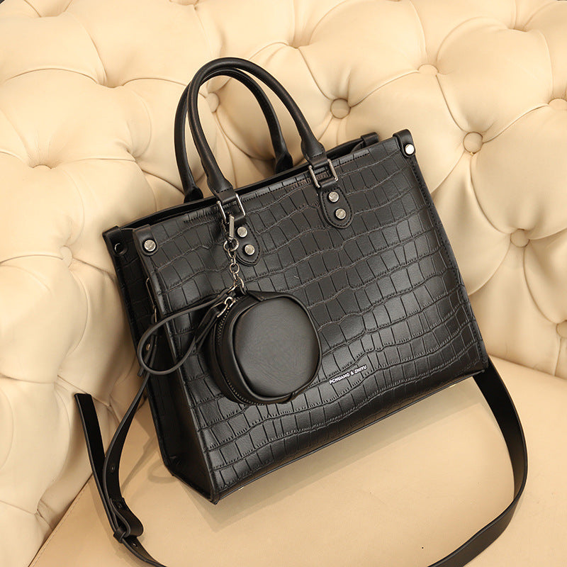 Stone pattern shoulder bag