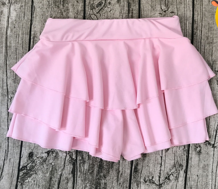 Ruffled pleated bag hip skirt