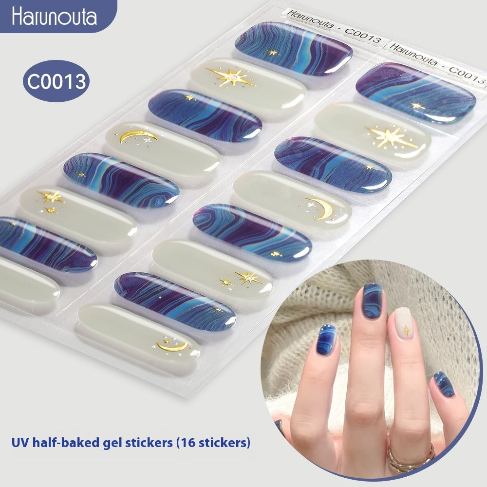 Nail Stickers UV Gel Nail Sticker Semi-curing