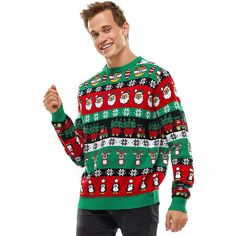 Round Neck Loose Pullover Sweater In Europe And America