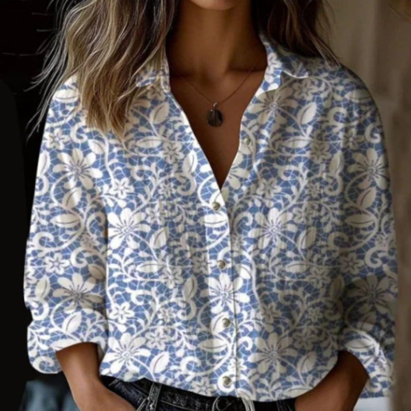 Women's Breezy Collared Long Sleeve Shirt