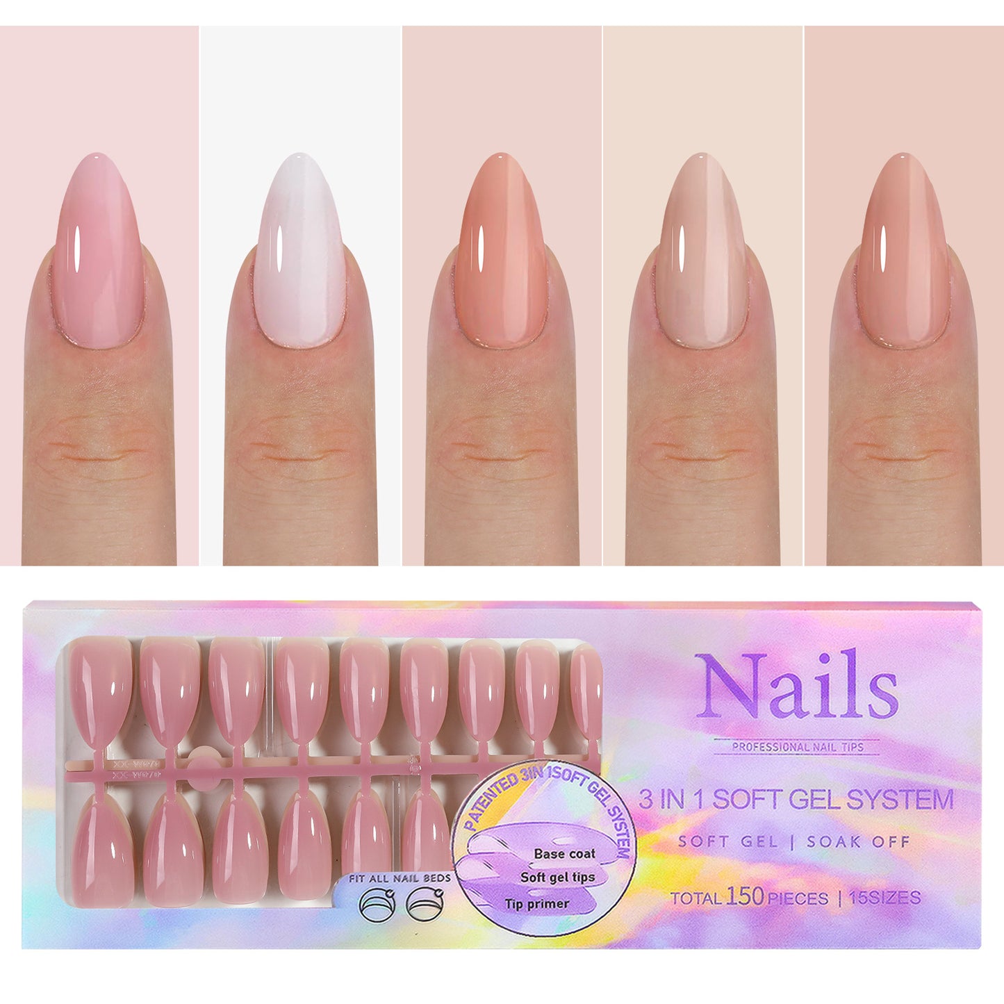 Manicure Wear Nail French Seamless Wear Nail Detachable