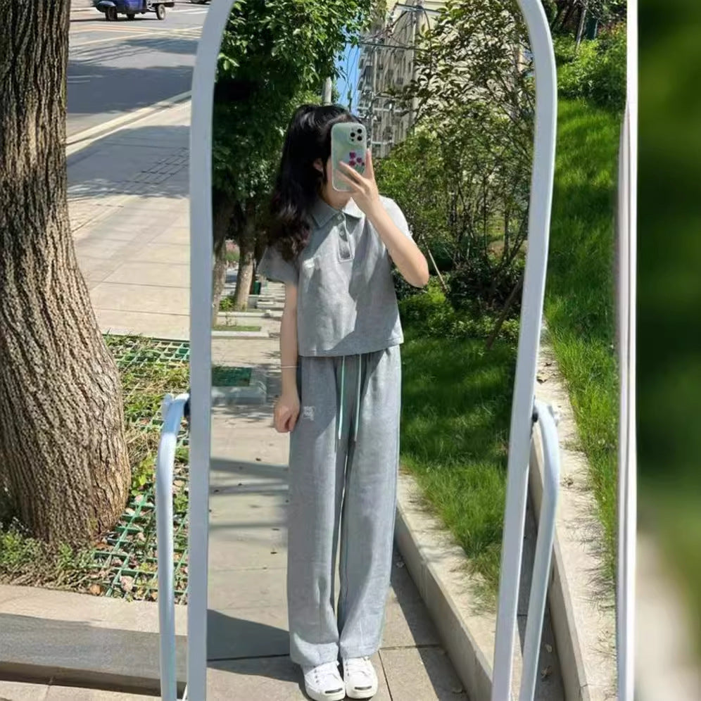 Short-sleeved Pants Running Casual Two-piece Set