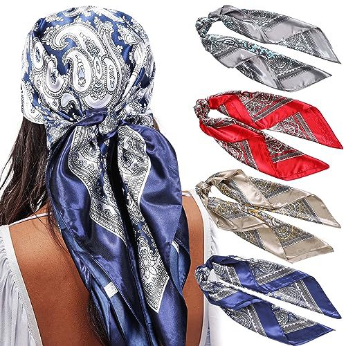 Square Printing Real Silk Scarf